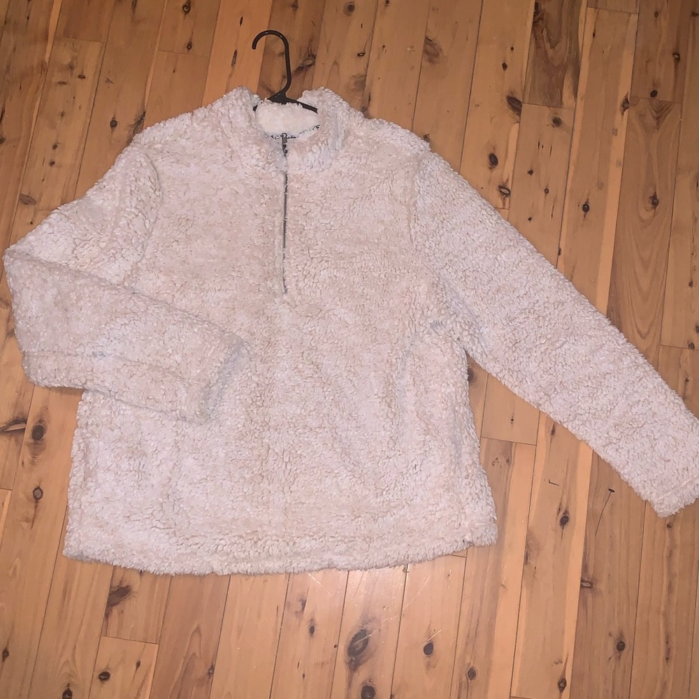 Sherpa quarter-zip fleece
